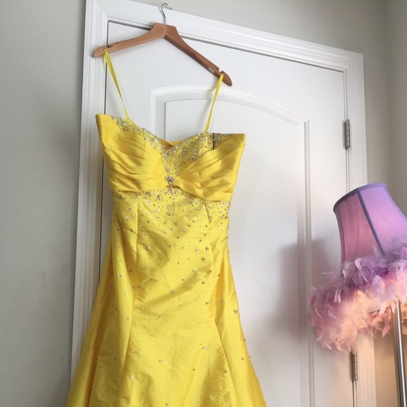 Yellow Prom Dress - Picture 2 of 3
